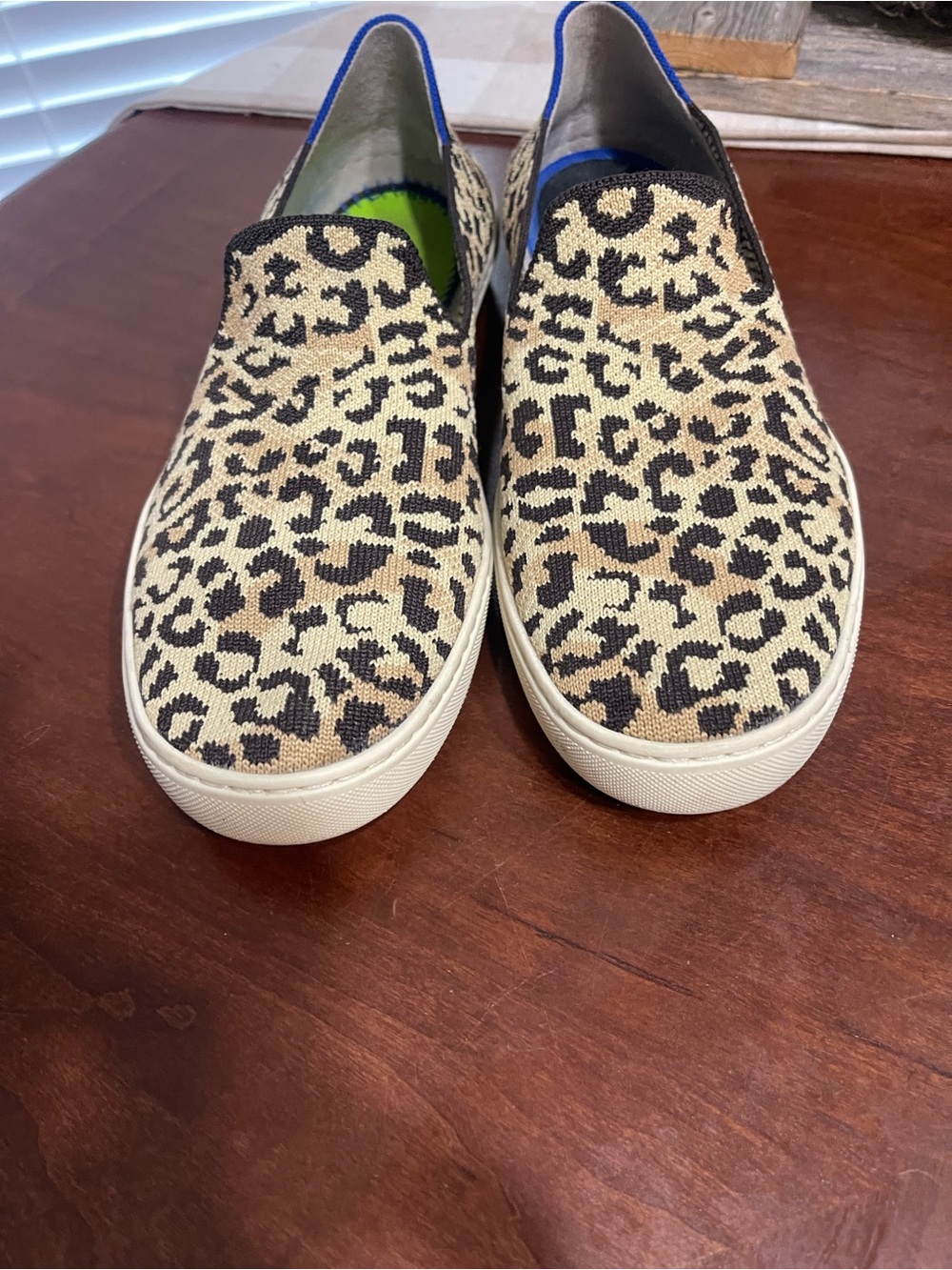 Rothy’s Leopard Print Camo Cat Slip On Sneakers Casual * read - Picture 13 of 13